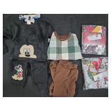 Boy's size 3T and 4T play sets and pajama sets.