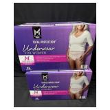 2- 92ct. Boxes of Women's Medium Total Protection