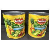 2- 105oz. Cans of Del Monte Fruit Cocktail (Aug