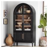 (MSRP: $399) Enzo Storage Cabinet With Rattan