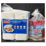 125ct. Bag of Hefty Supreme 3-Compartment Hinged