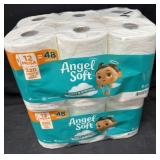 24- Mega Rolls Angel Soft Toilet Paper