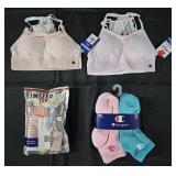 Girl's size Small bra's, size Medium underwear