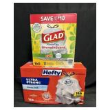 150ct. Box of Hefty Ultra Strong 13-Gallon Trash