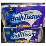 2- 45ct. Bags of Ultra Premium Bath Tissue Rolls