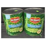 2- 105oz. Cans of Del Monte Sweet Peas (Jun 28,