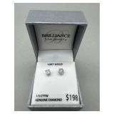 ($198 MSRP) 1/3 CTTW DIAMOND EARRINGS IN 10KT