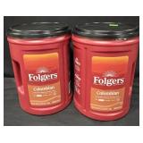 2- 40.3oz. Tubs of Folgers Colombian Ground