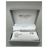 ($128 MSRP) 1/4 CTTW DIAMOND ADJUSTABLE STERLING