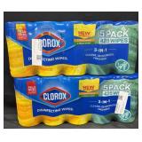 5- 85ct. Canisters of Clorox Disinfecting Wipes