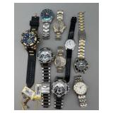 VARIETY WATCHES - 9 TOTAL - AS IS- SOME WORK,