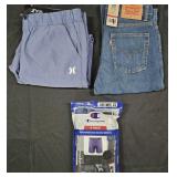 Boy's size 14 Levi's jeans, size 18/20 Hurley