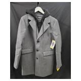 Men's size Medium DKNY hooded coat. New w/ tags