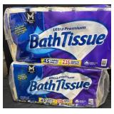 2- 45ct. Bags of Ultra Premium Bath Tissue Rolls