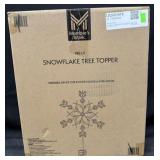 Pre-Lit Snowflake Tree Topper