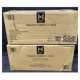 2- 6pk. Boxes of Premium Wire Ribbon Rolls