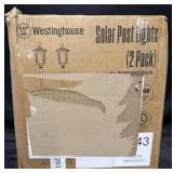 Westinghouse Solar Post Lights, 2-Pack, Untested