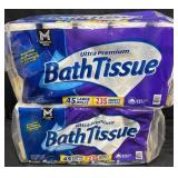 2- 45ct. Bags of Ultra Premium Bath Tissue Rolls