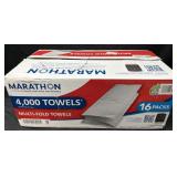 4,000ct. Box of Marathon Multi-Fold Paper Towels
