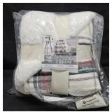 Plaid Faux Fur throw blanket 60x70'