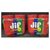 4- 48oz. Jars of JIF Creamy Peanut Butter
