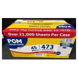 45ct. Box of POM Individually Wrapped Toilet
