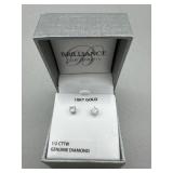 ($448 MSRP) 1/2 CTTW DIAMOND EARRINGS IN 14 KT