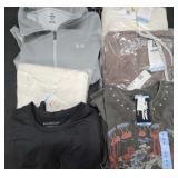 Women's size Large sweatshirts and shirts. Under