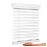 LOTUS  WINDOWARE 2 Cordless Faux Wood Blind 11x72
