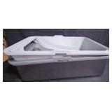 Catit Litter Box Gray w Sifting Tray