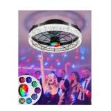 JHSYCH Black Disco Ball LED Ceiling Fan