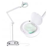 Brightech White XL LED Magnifying Floor Lamp