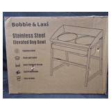 Bobbie  Laxi Elevated Dog Bowl SS Spill Proof