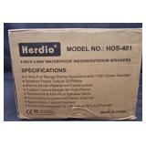 Herdio HOS-401 4in 2-Way Waterproof Spkrs 200W 2ct