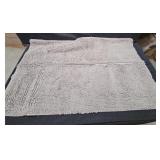 Beige Chenille Bath Rug