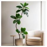 Bailikang 4.6ft Faux Rubber Tree Indoor