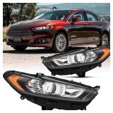 Aresparts 2pk Headlights Assy For 13-16 Ford Fusio