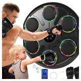 Hlthair Smart Music Boxing Machine wGloves Black