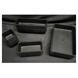 Black Stackable Storage Containers