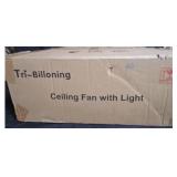 Tri-Billoning Ceiling Fan w Light