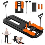 GZJ Foldable 8-in-1 Pilates Reformer Purple