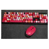 UBOTIE Wireless Keyboard  Mouse Set 2pc Multi-colo