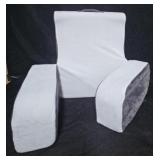White Bed Rest Pillow with Arms