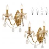 Ondersley Gold Crystal Wall Sconce 2pk