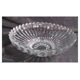 Clear Glass Bowl Fluted Edge
