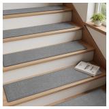 PADOOR 15ct Non-Slip Stair Treads 8x30 Grey