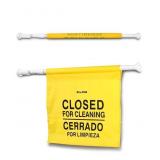 Alpine Yellow Closed for Cleaning Sign 30-53 Adjus