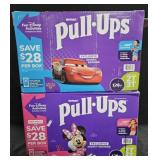 2- Huggies Pull Ups size 2T/3T 128 count each