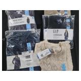 Women's size Large dresses amd cardigan sweaters.