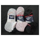 Women's Reebok low cut socks. New in packages